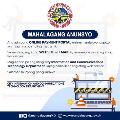 Mandaluyong City Online Services Portal.